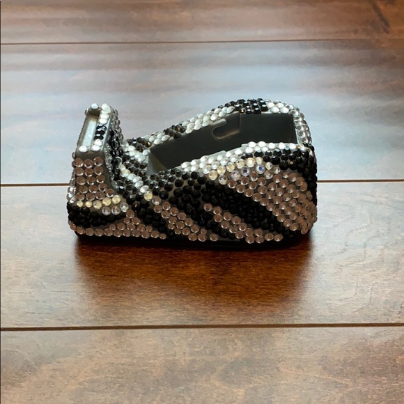Rhinestone Zebra Print Tape dispenser - Picture 1 of 3
